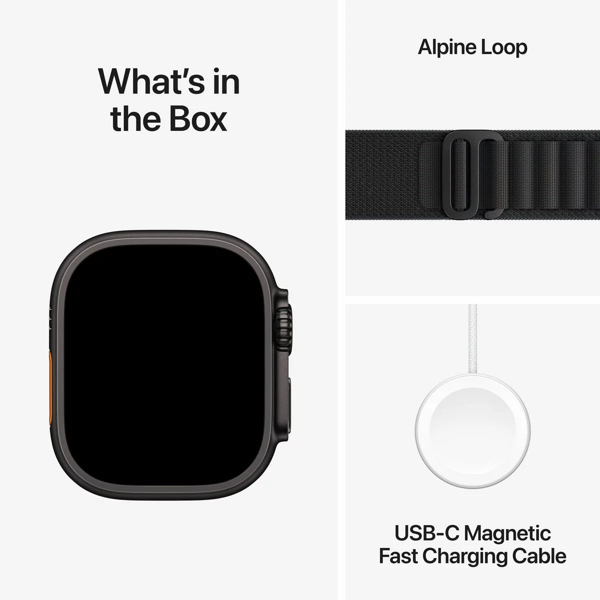 Apple Watch Ultra 3 GPS + Cellular, 49mm Titanium Case with Black Alpine Loop, view 24