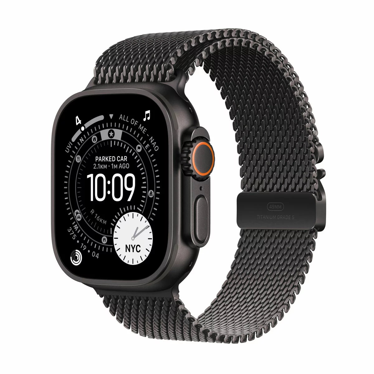 Apple Watch Ultra 3 GPS + Cellular, 49mm Titanium Case with Black Large Band, MF1T4DH/A
