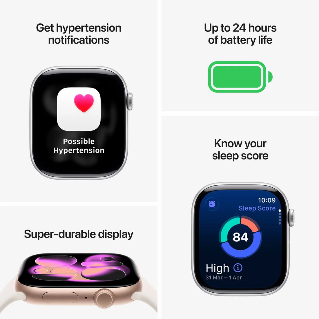 Apple Watch Series 11 GPS, 46mm Aluminium Case with Sport Band