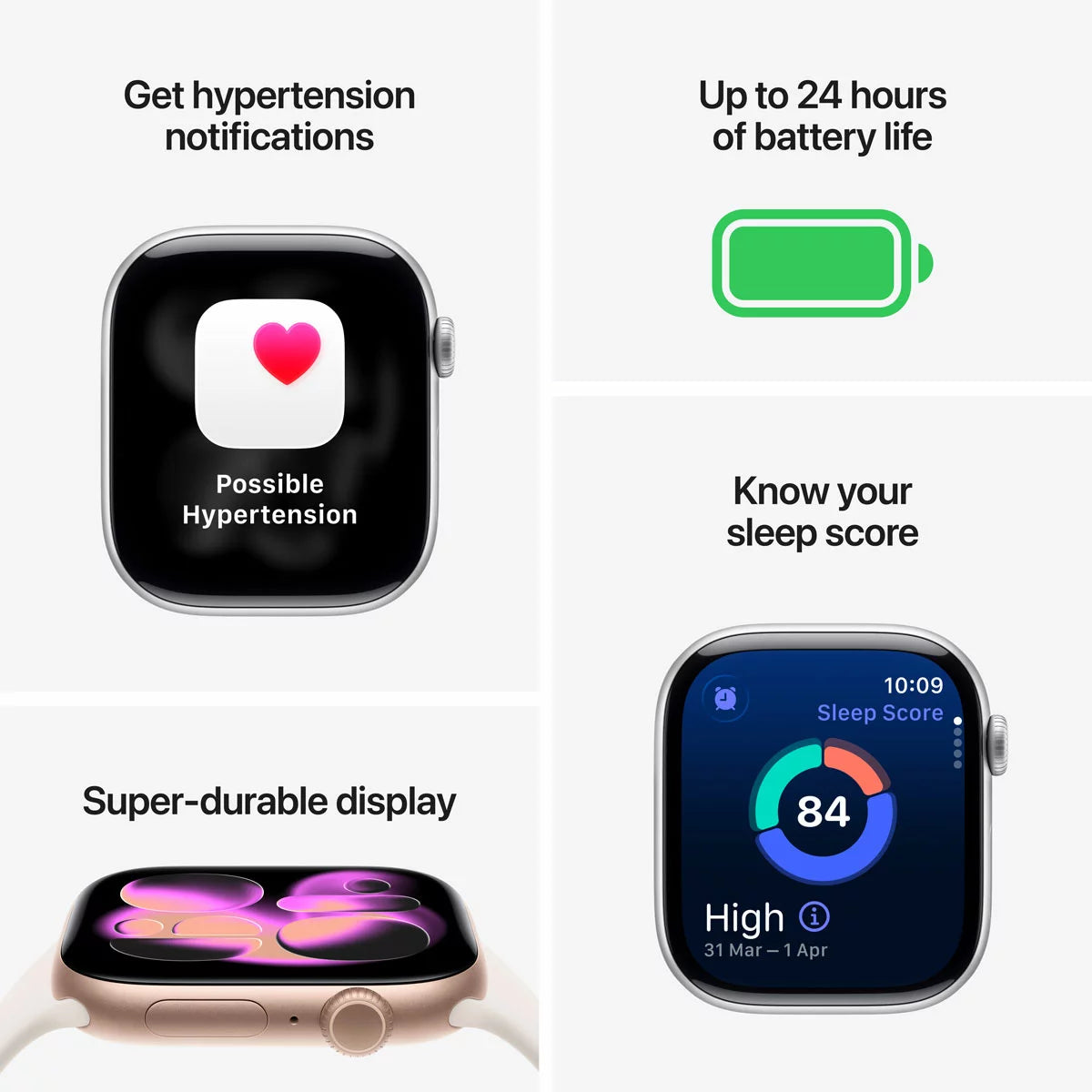 Apple Watch Series 11 GPS, 46mm Aluminium Case with Sport Band