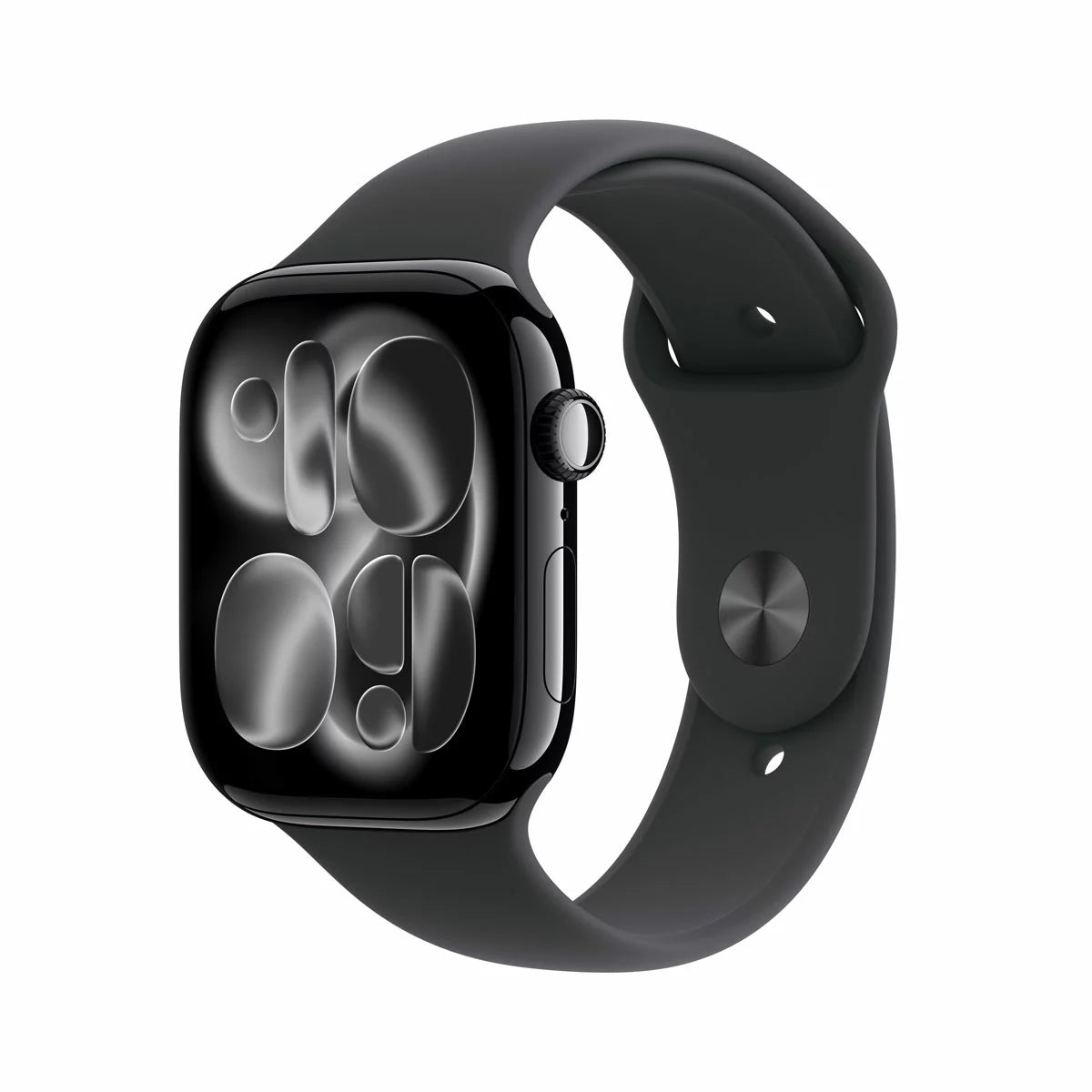 Apple Watch Series 11 GPS, 46mm Jet Black Aluminium Case with Black Sport Band - M/L, MEUX4MP/A