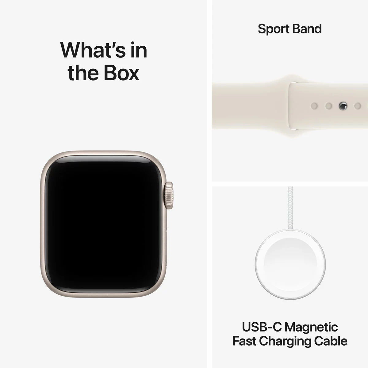 Apple Watch SE 3 GPS, 40mm Aluminium Case with Sport Band S/M