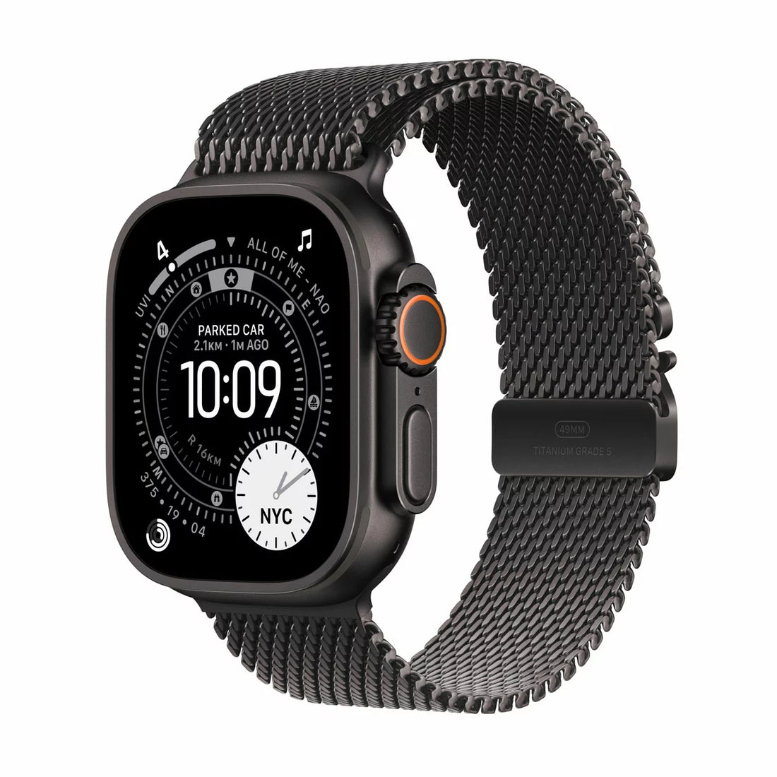 Apple Watch Ultra 3 GPS + Cellular, 49mm Titanium Case with Black Titanium