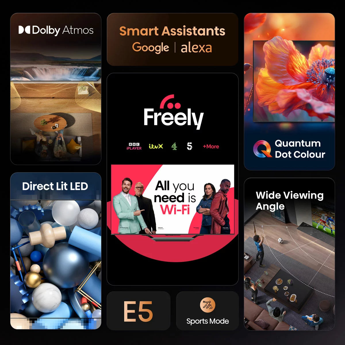 Hisense 32E5QTUK 32 Inch QLED Smart TV