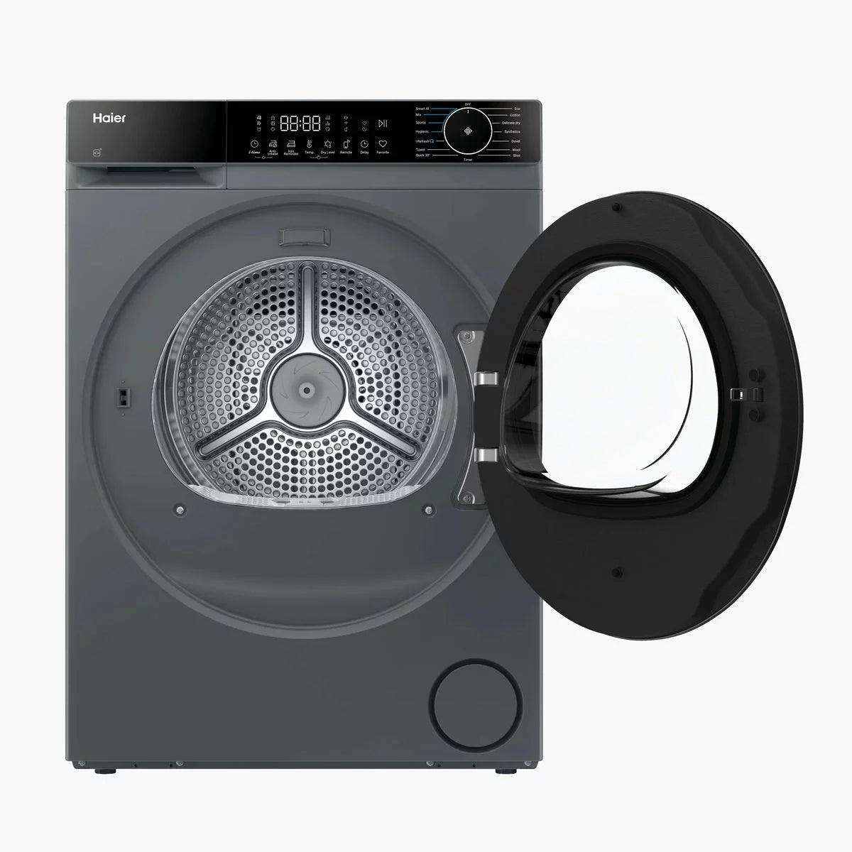 Haier HD100-D357GU1, 10kg Heat Pump Tumble Dryer, A++ Rated in Graphite