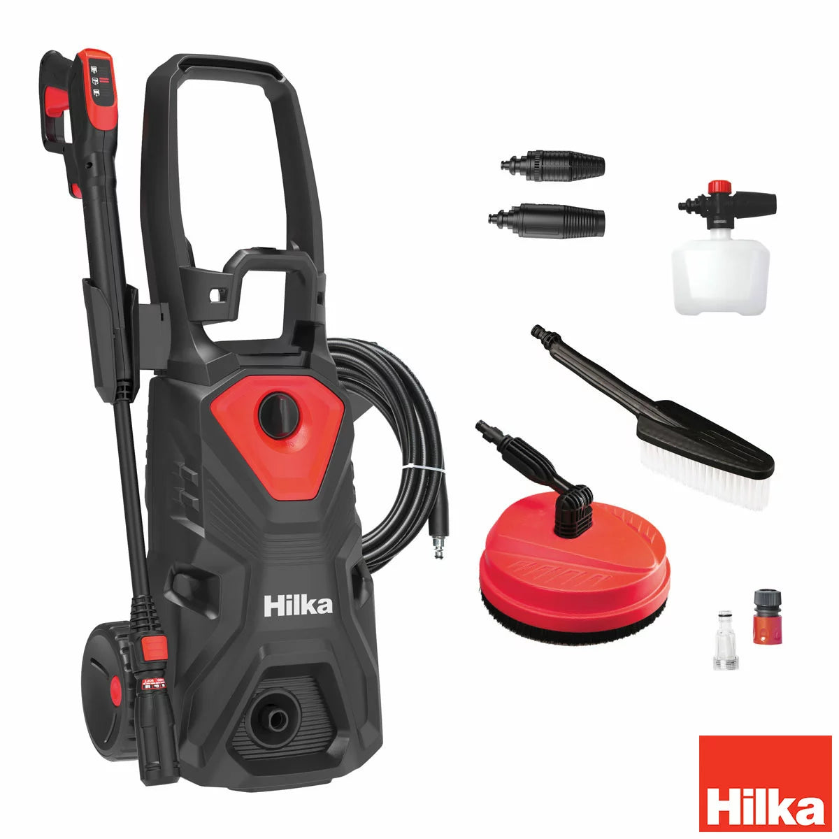 Hilka 2, 000W / 160 Bar Control Pressure Washer with Patio Cleaner