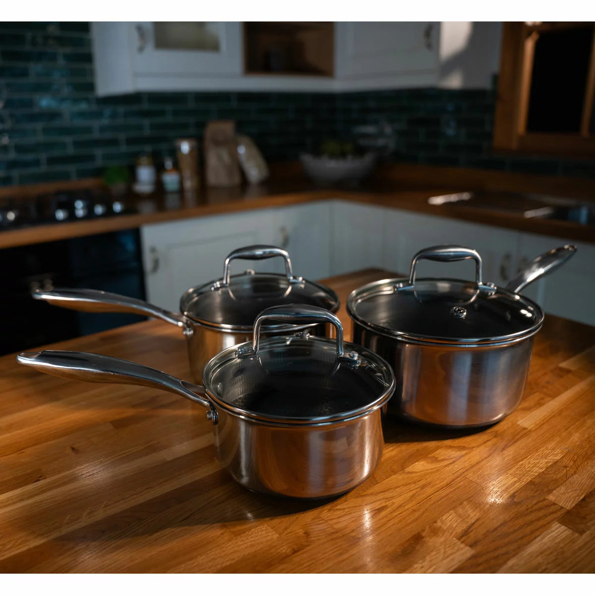 PRO STEEL Fusion 6 Piece Saucepan Set