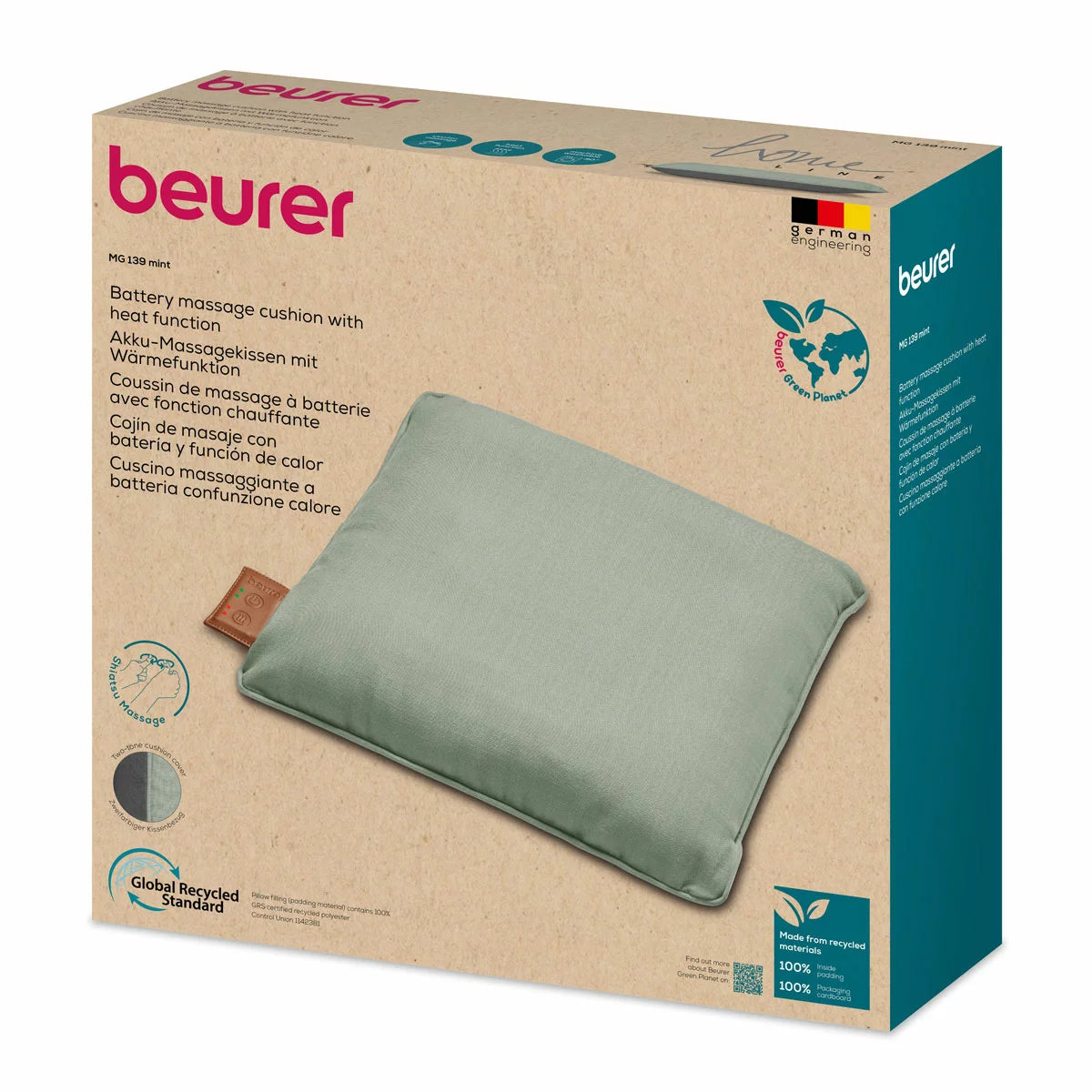 Beurer Cordless Heated Massage Cushion