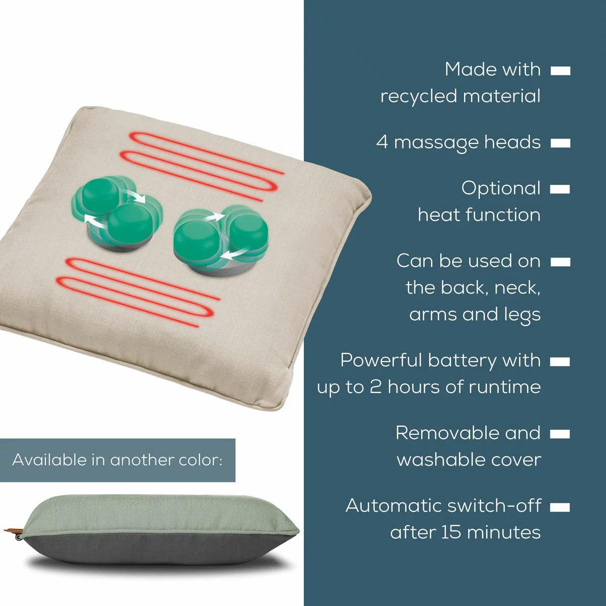 Beurer Cordless Heated Massage Cushion