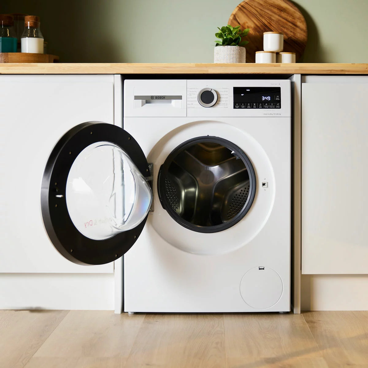Bosch WNG25401GB Series 6 Washer Dryer, 10.5/6kg Capacity, D Rated in White