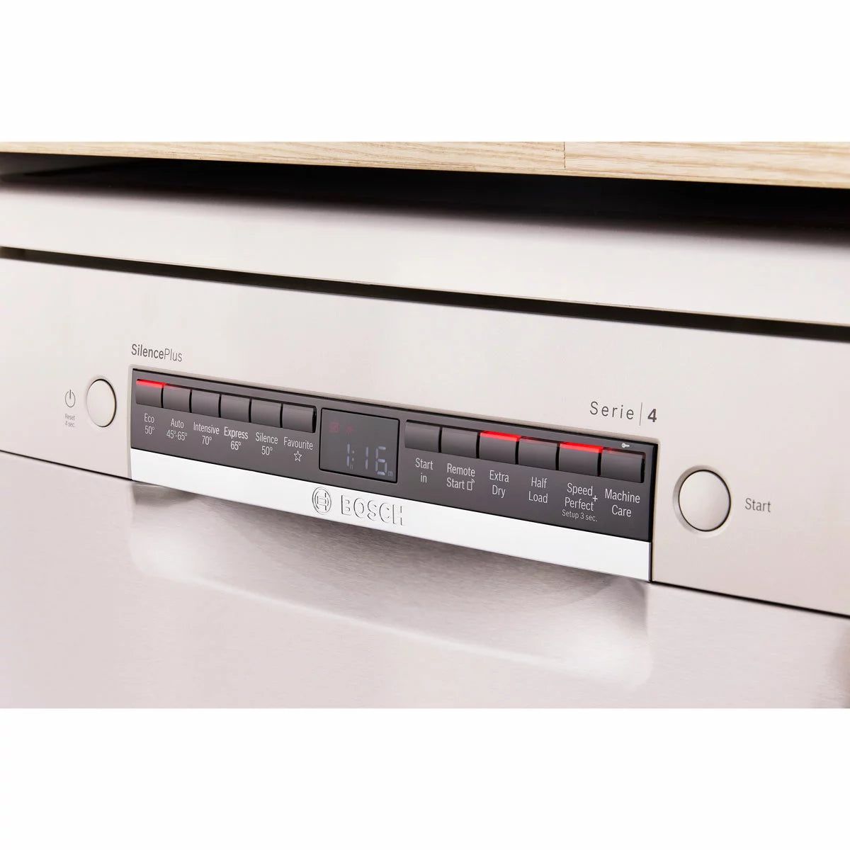 Bosch Series 4 SMS4EMI06G 14 Place Setting Dishwasher, B Rated in Inox