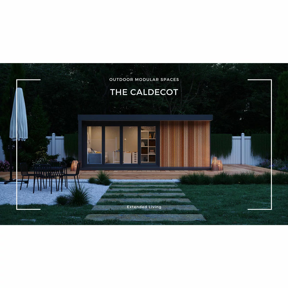 Caldecot Garden Room Installed by Outdoor Modular Spaces, Available 15sqm up