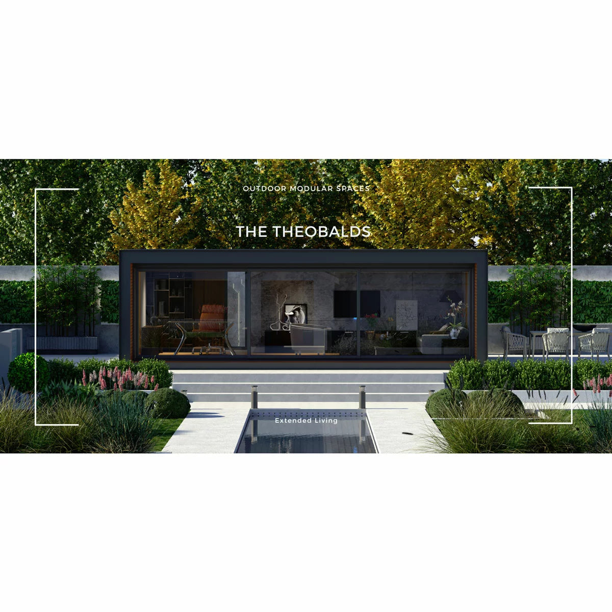 Theobalds Garden Room Installed by Outdoor Modular Spaces, Available 15sqm up
