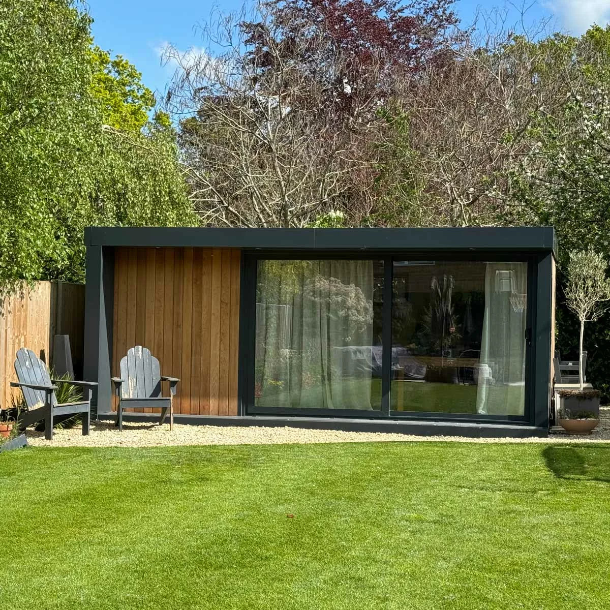 Caldecot Garden Room Installed by Outdoor Modular Spaces, Available 15sqm up