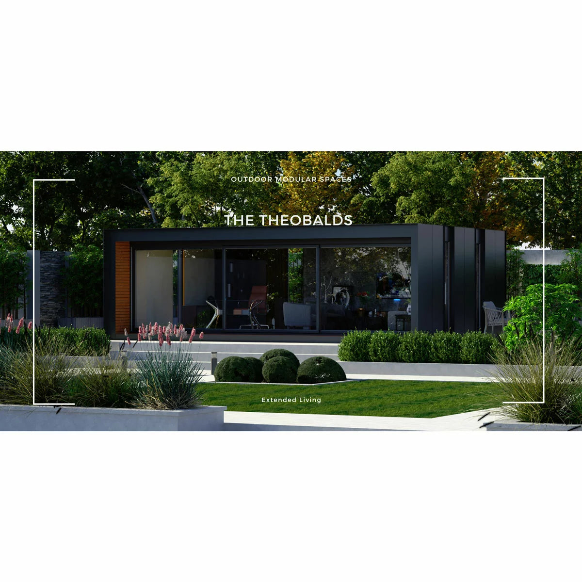 Theobalds Garden Room Installed by Outdoor Modular Spaces, Available 15sqm up