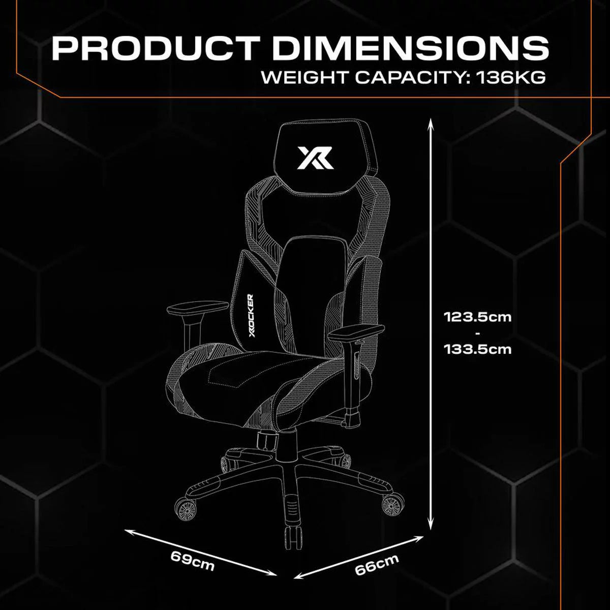 X Rocker Kunai RGB Gaming Chair with LED Lights