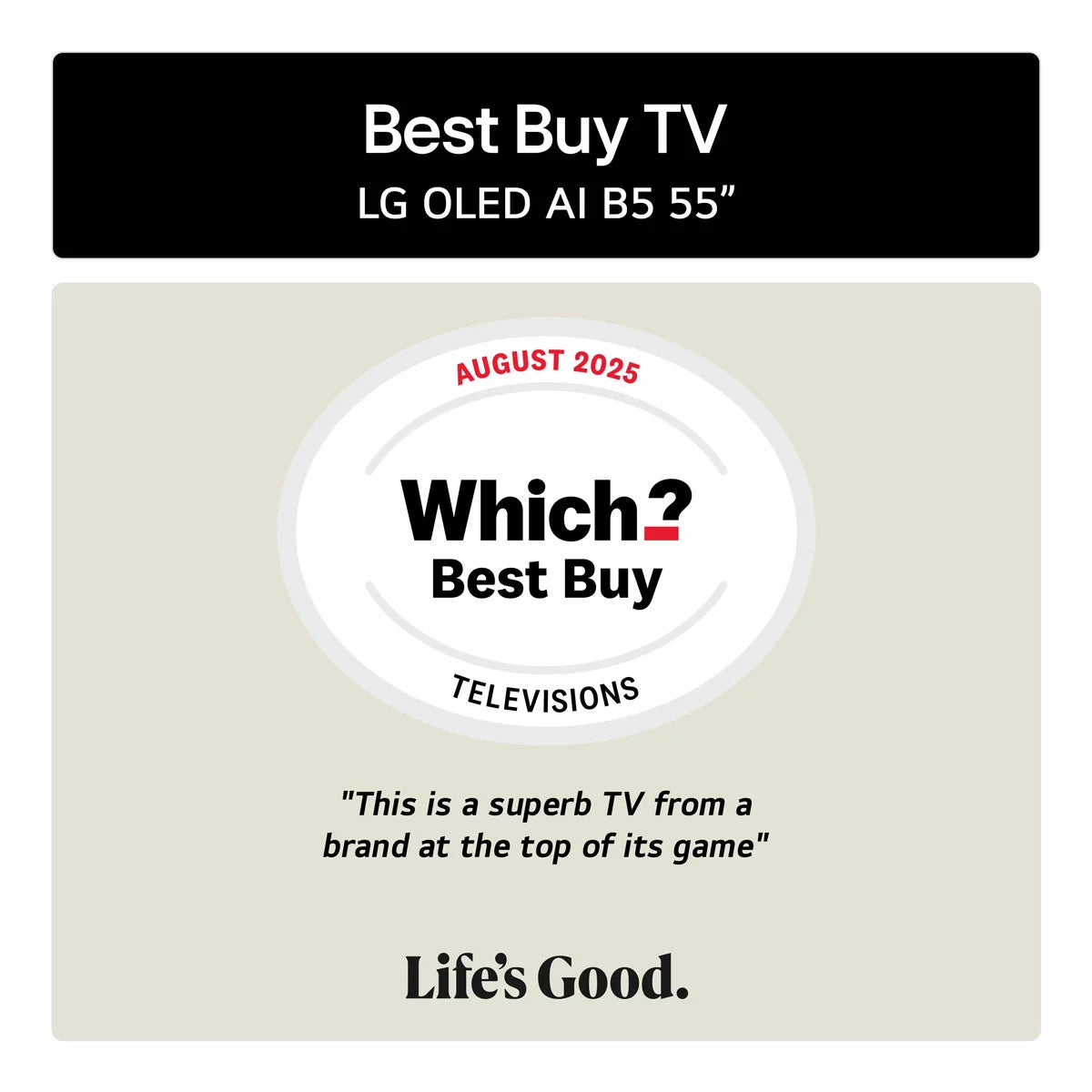 LG OLED55B56LA 55 Inch OLED 4K Ultra HD Smart TV