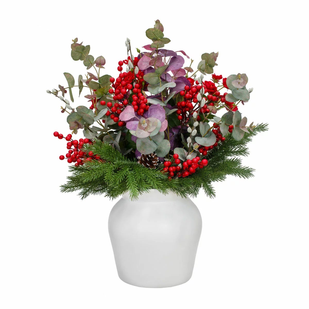 Artificial Winter Bouquet in Vase, view 5