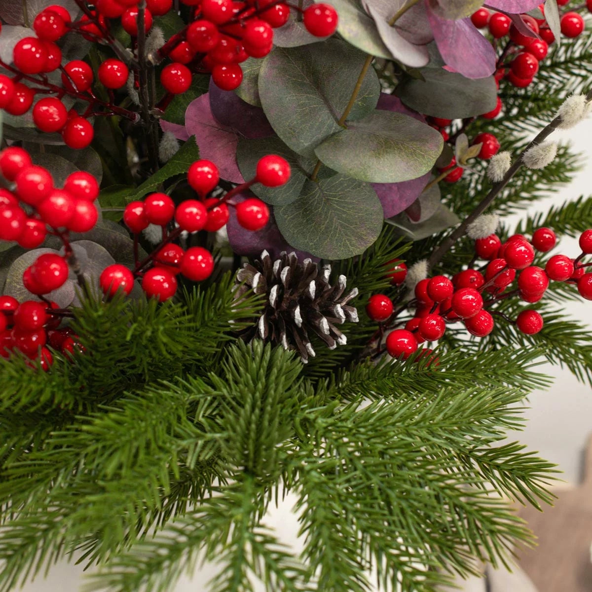 Artificial Winter Bouquet in Vase, view 3