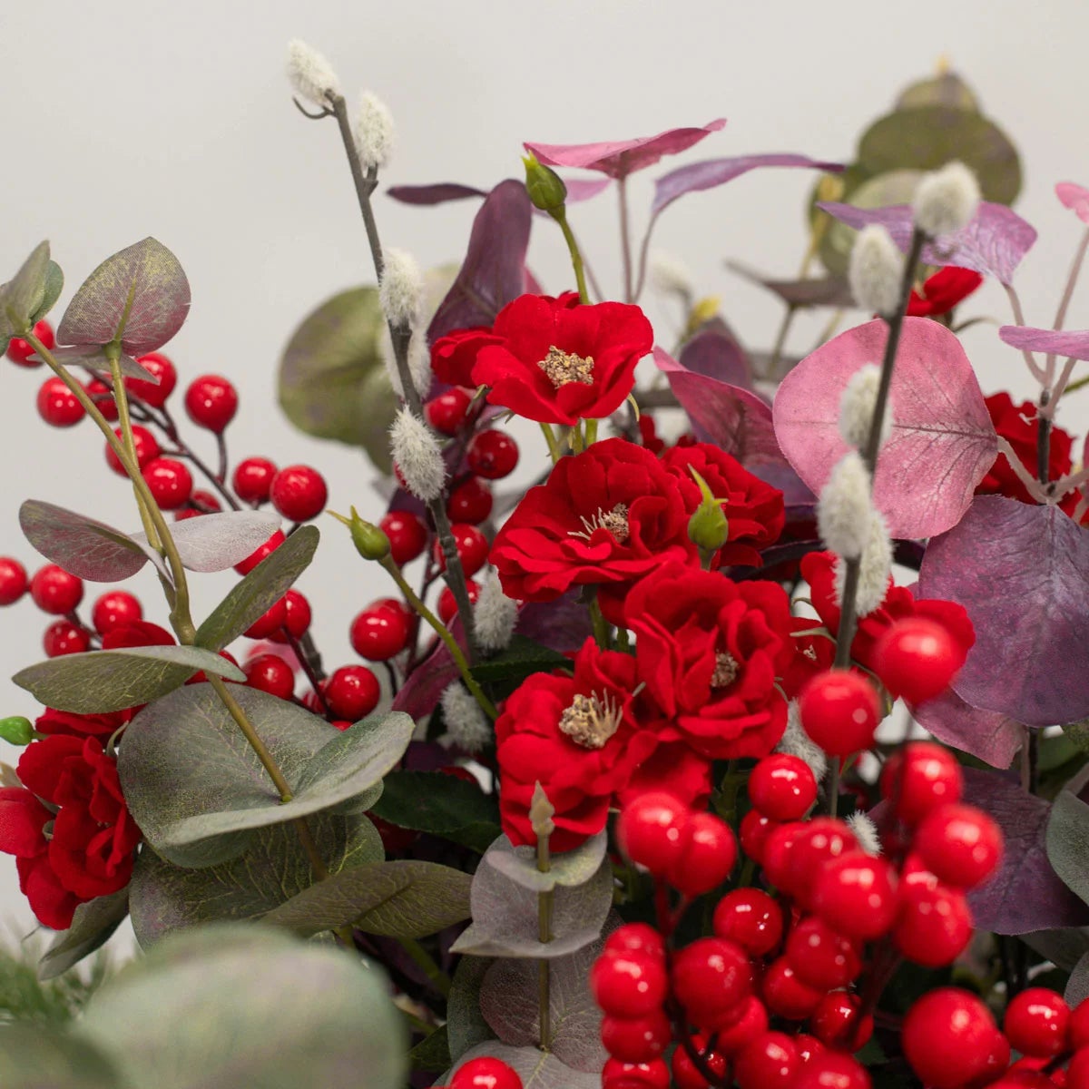 Artificial Winter Bouquet in Vase, view 4