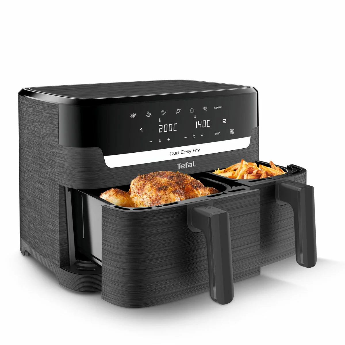 Tefal Easy Fry Essential Dual Air Fryer 8.3L, EY901HG