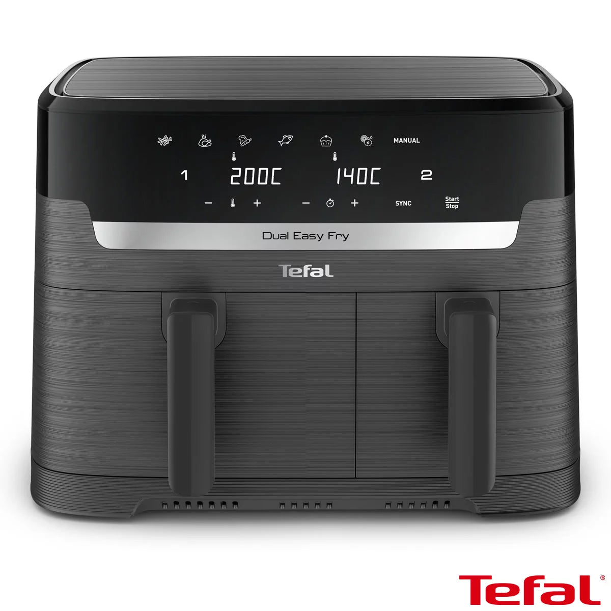 Tefal Easy Fry Essential Dual Air Fryer 8.3L, EY901HG