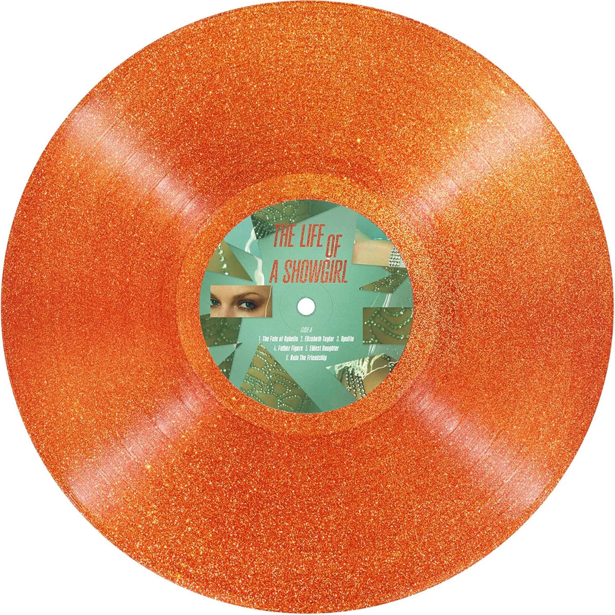 The Life of a Showgirl - Portofino Orange Glitter Vinyl by Taylor Swift