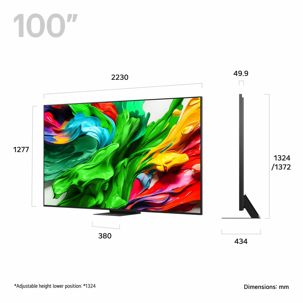 LG 100QNED86A6 100 Inch QNED 4K Ultra HD Smart TV