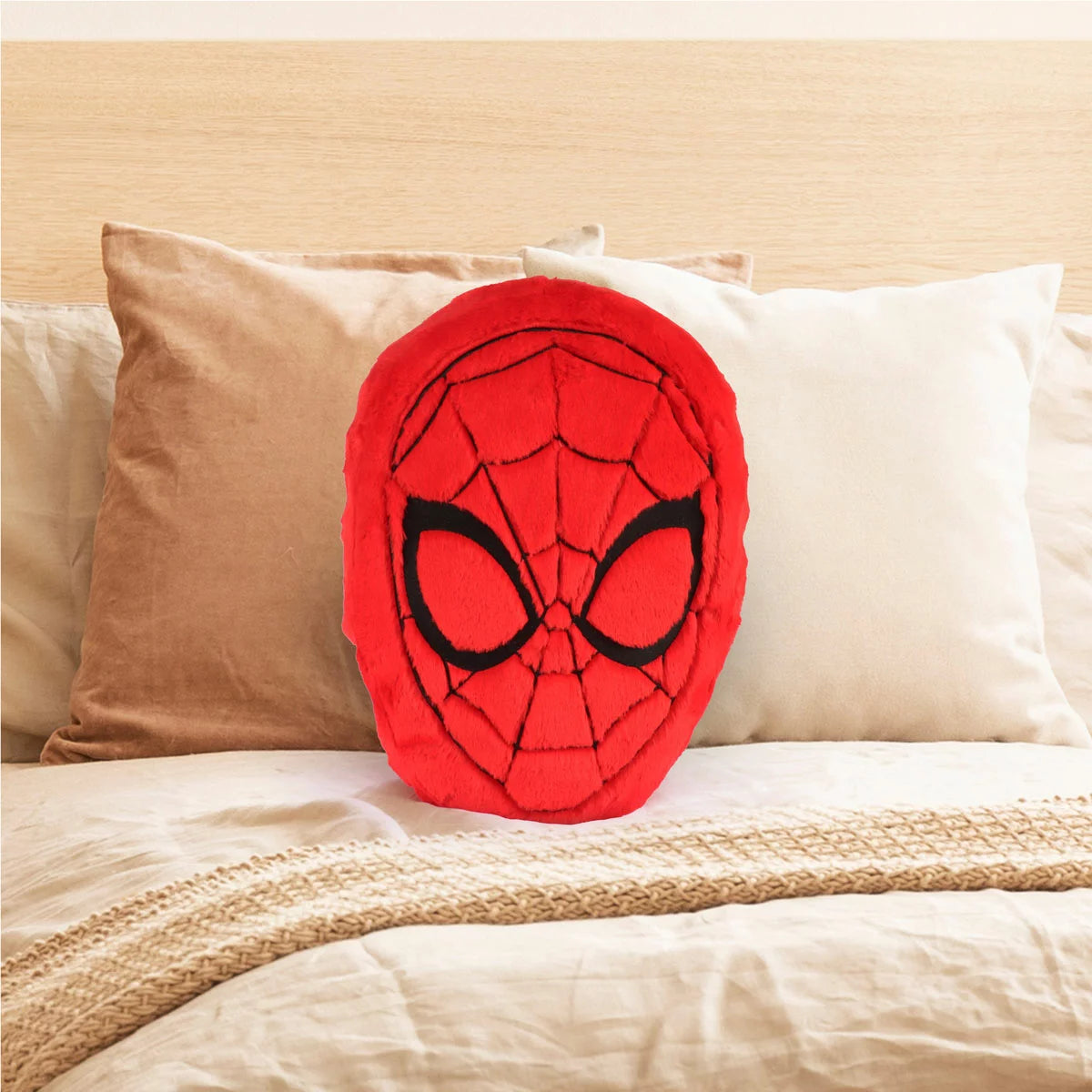 Disney Character Faux Rabbit Fur Oversized Cushion, Spider-Man