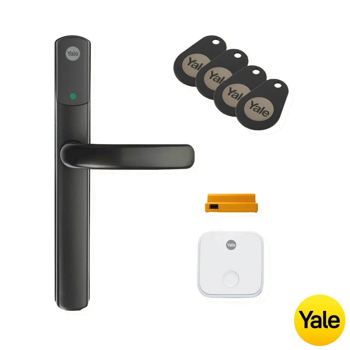Yale Conexis L2 Smart Lock in Black with 4 Tags