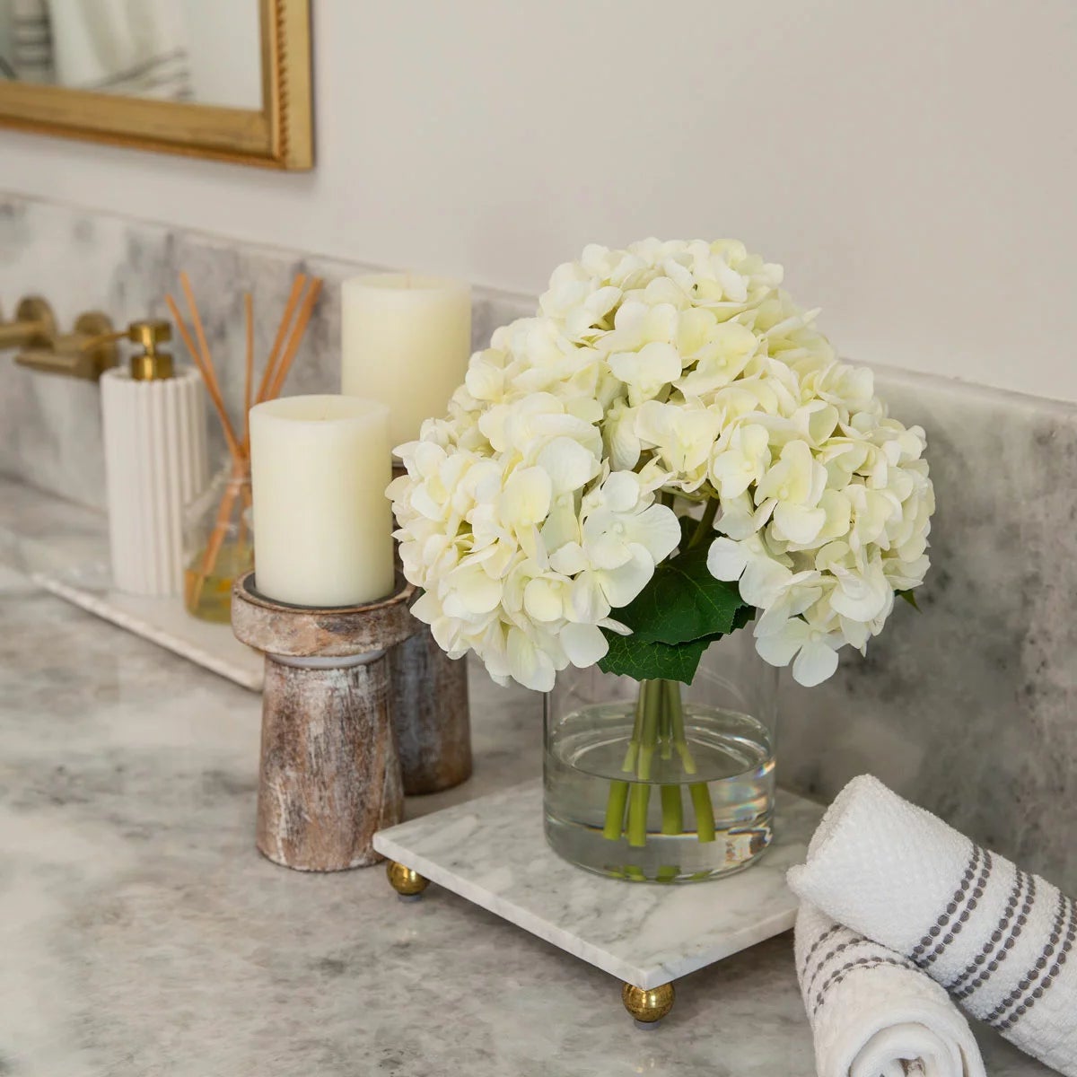 Real Touch Artificial Hydrangea in Vase, view 25