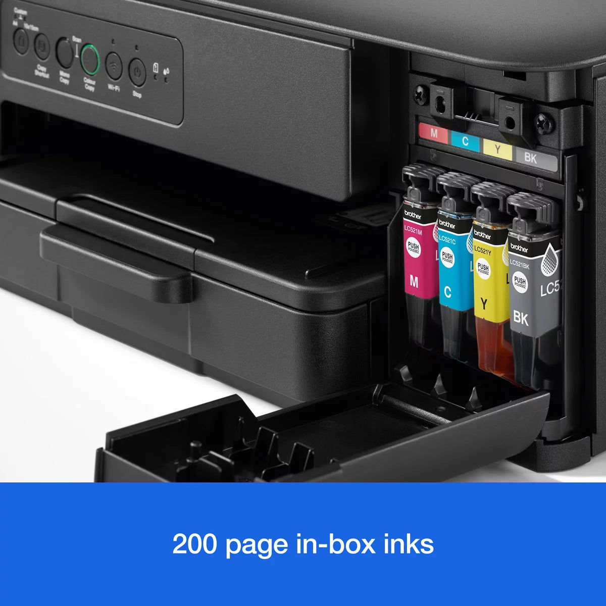 Brother 3-in-1 compact inkjet colour printer, DCP-J1260W