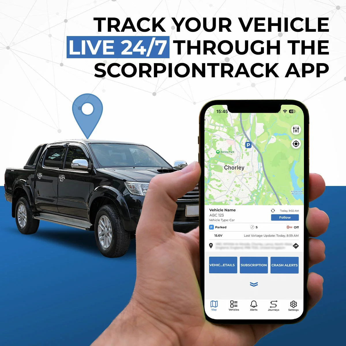 ScorpionTrack S5 Tracker with Installation and 3 Year Subscription