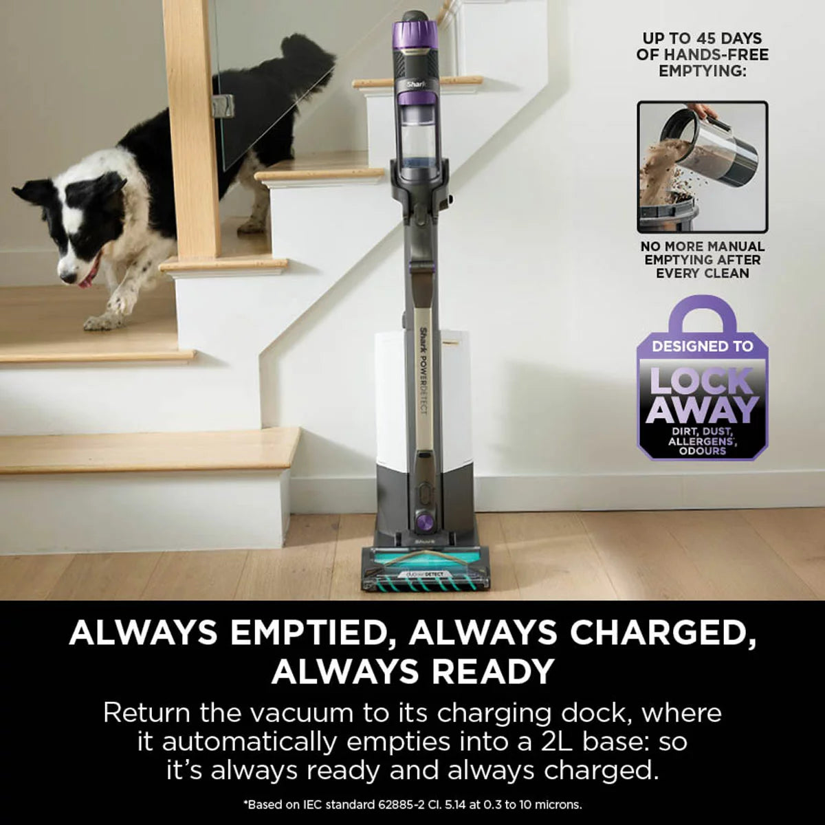 Shark PowerDetect Clean & Empty Cordless Pet Vacuum Cleaner, IP3251UKT N