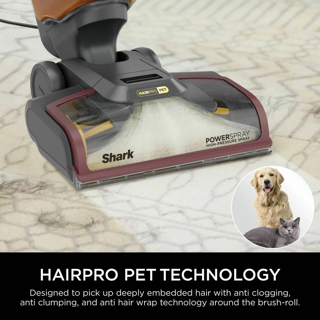 Shark CarpetXpert HairPro Pet Deep Carpet Cleaner, EX220UK
