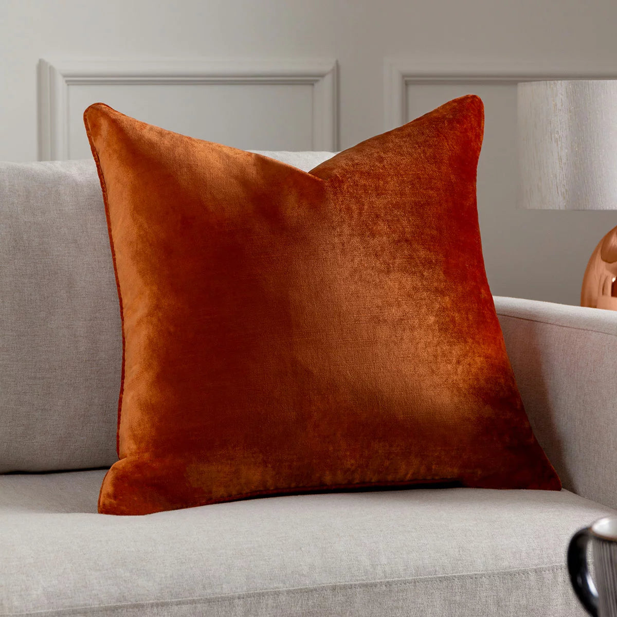 Paoletti Luxe Velvet Feather Fill Cushion 2 Pack, 55 x 55 cm