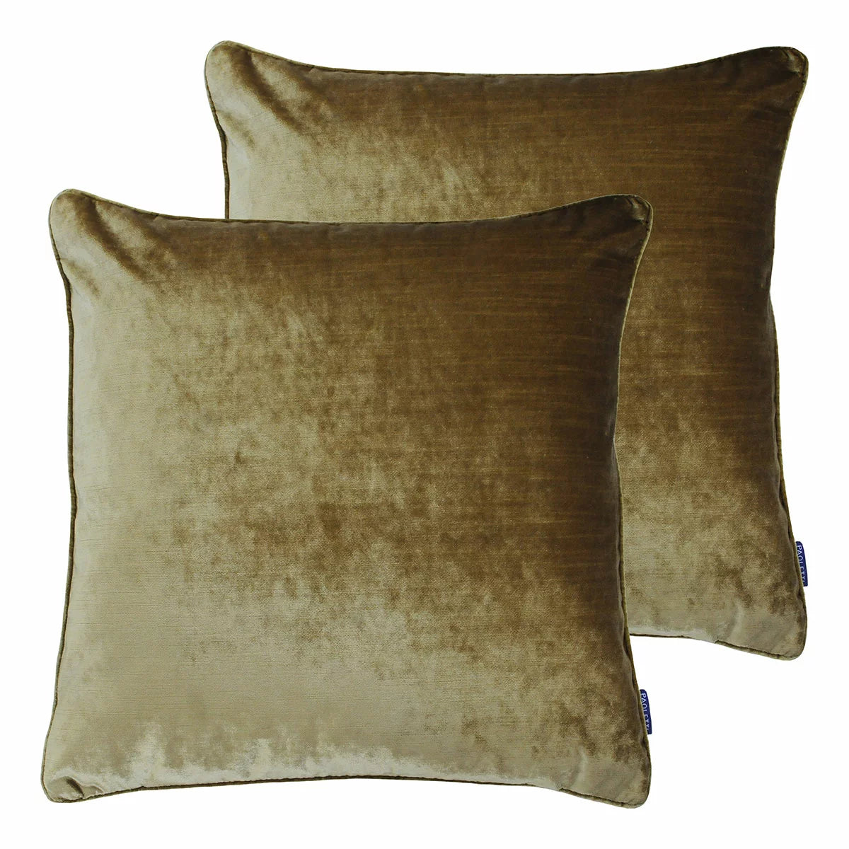Paoletti Luxe Velvet Feather Fill Cushion 2 Pack, 55 x 55 cm