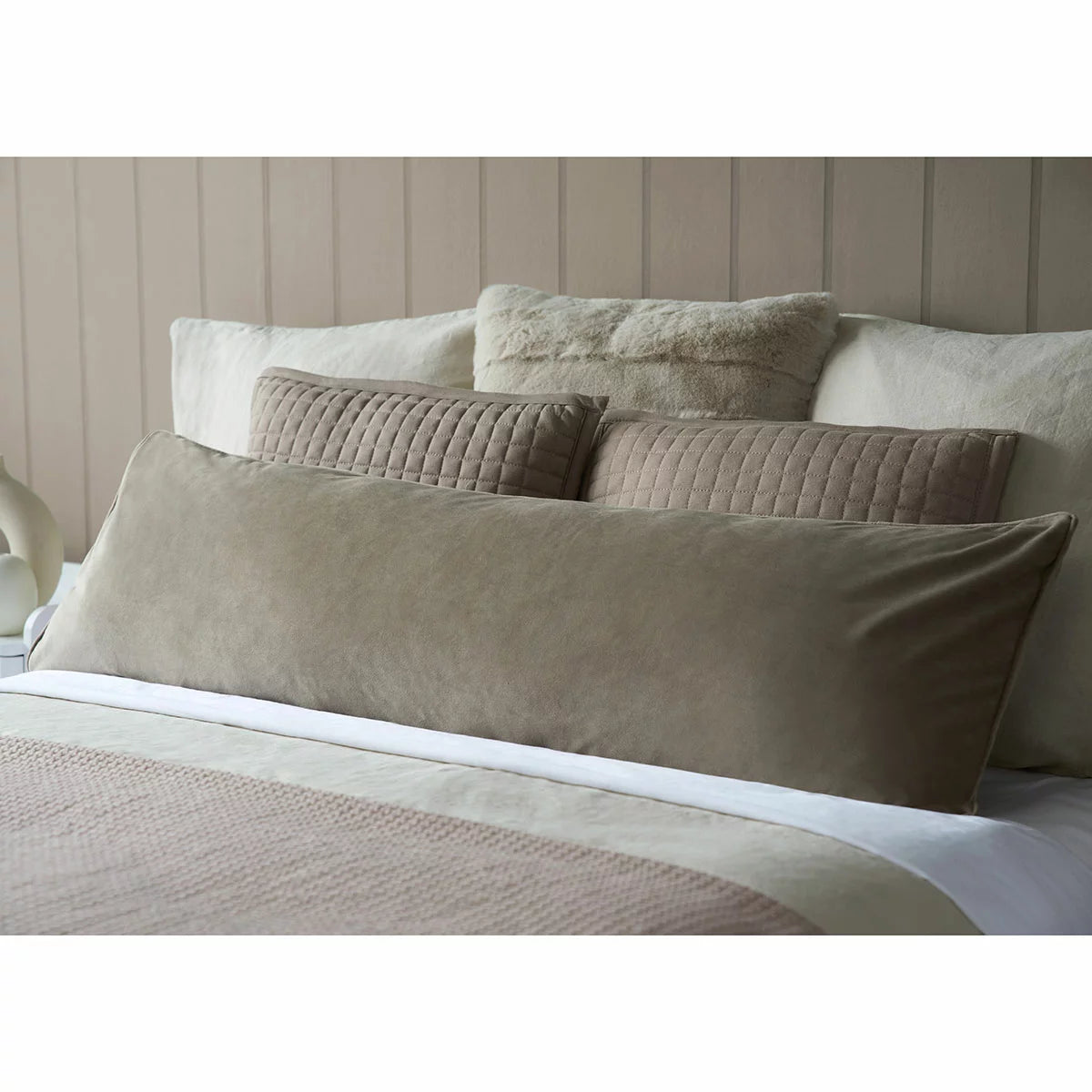 Belledorm Velvet Long Bolster Cushion, 43 x 120 cm