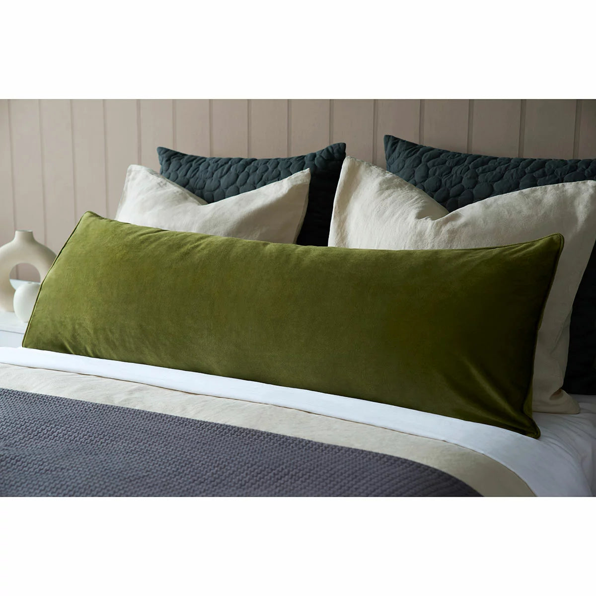 Belledorm Velvet Long Bolster Cushion, 43 x 120 cm