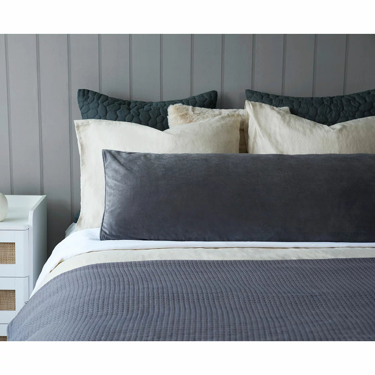 Belledorm Velvet Long Bolster Cushion, 43 x 120 cm