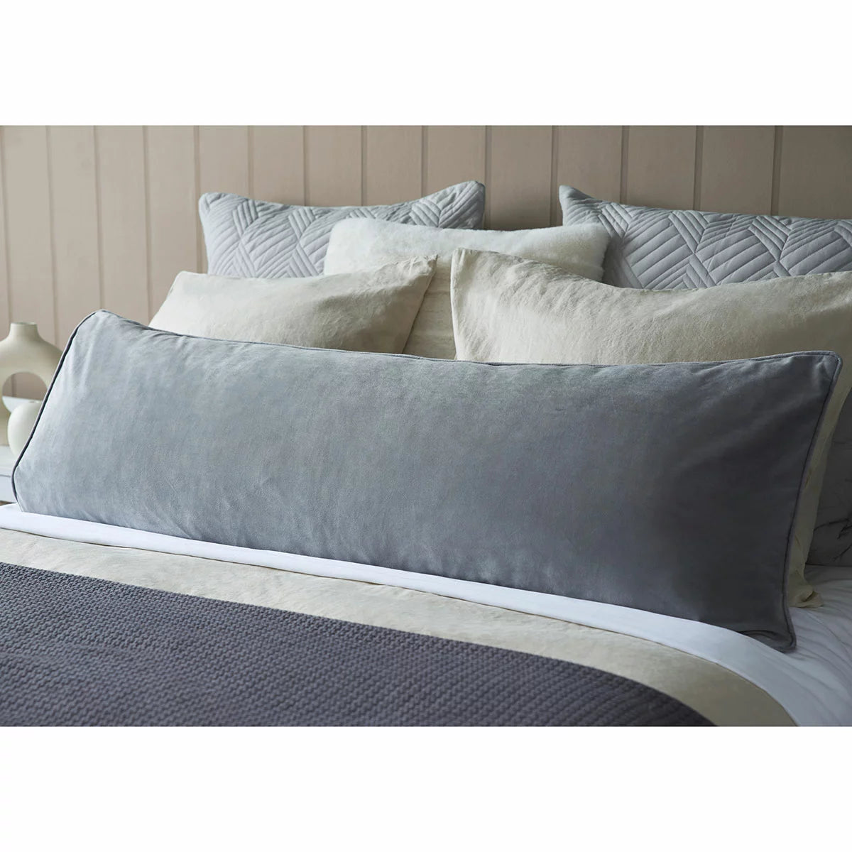 Belledorm Velvet Long Bolster Cushion, 43 x 120 cm