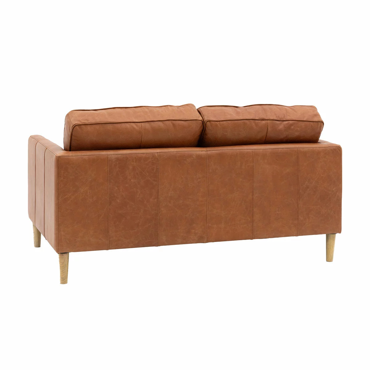 Gallery Osborne Brown Leather 2 Seater Sofa