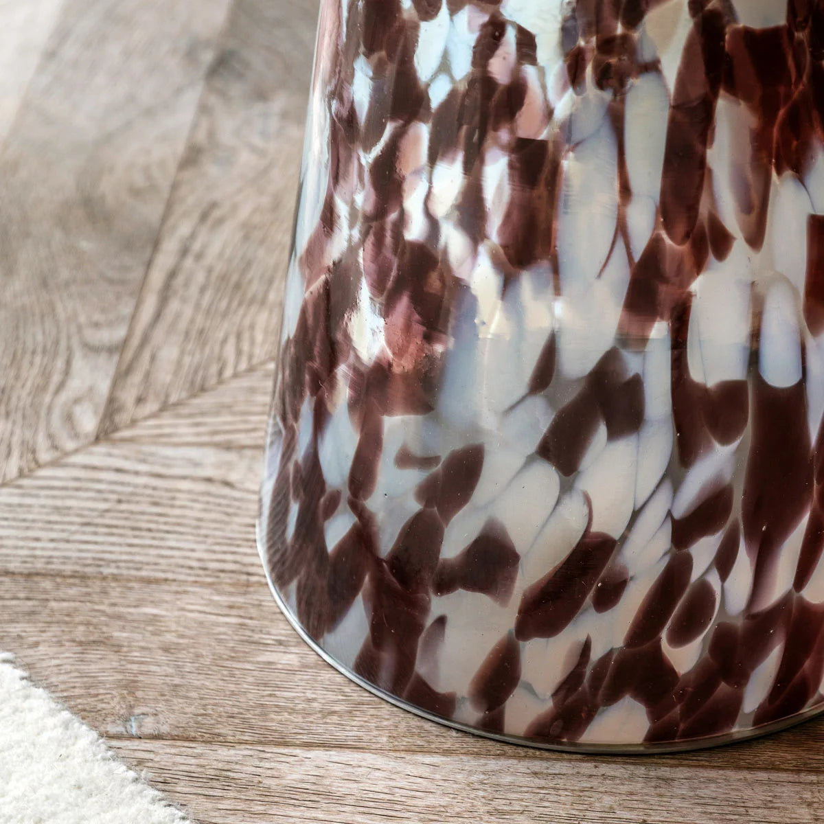 Gallery Murano Brown Glass Side Table