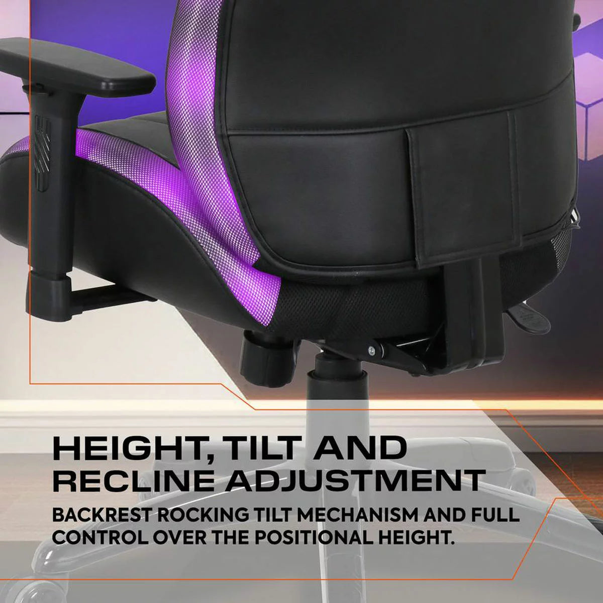 X Rocker Kunai RGB Gaming Chair with LED Lights