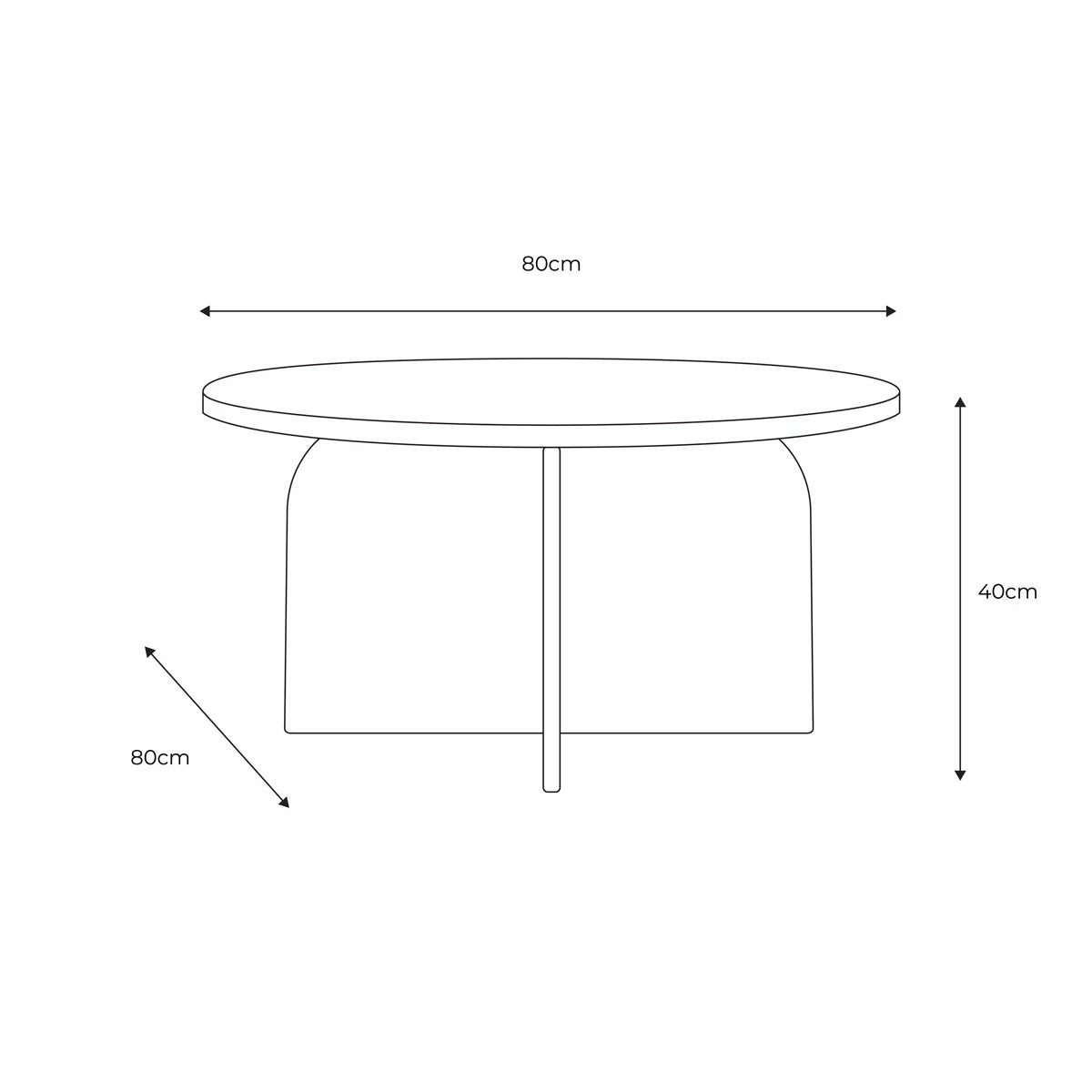 Gallery Amalfi White Marble Coffee Table
