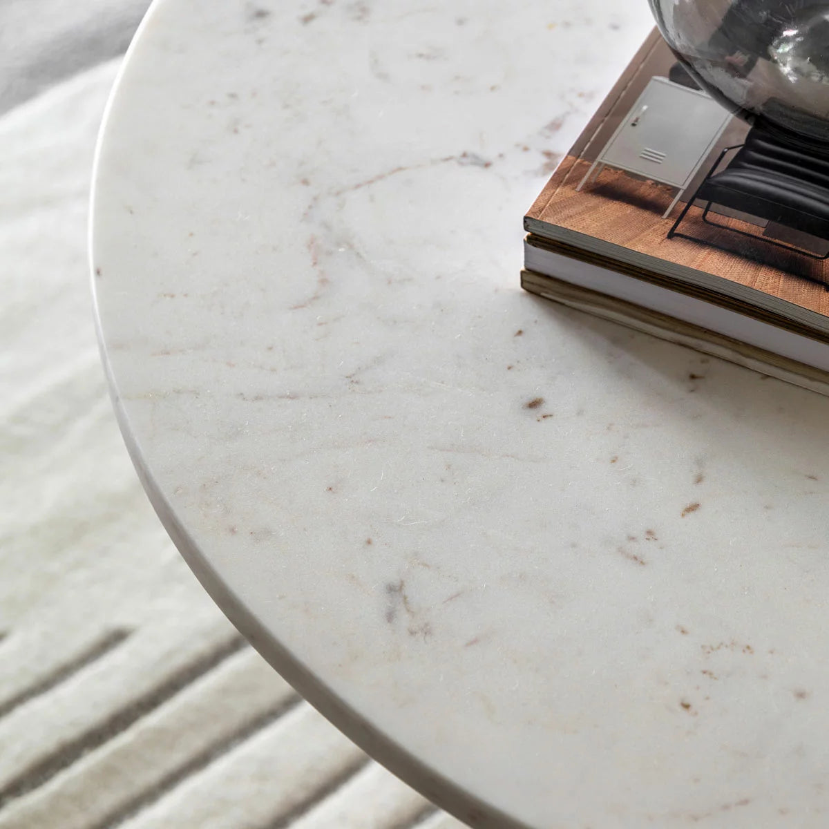 Gallery Amalfi White Marble Coffee Table