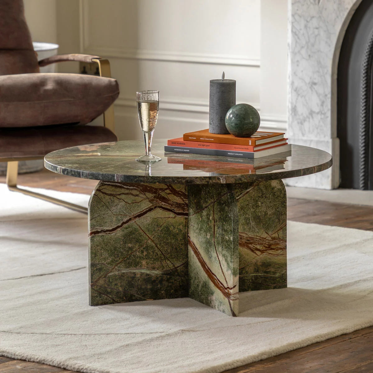Gallery Amalfi Ember Marble Coffee Table