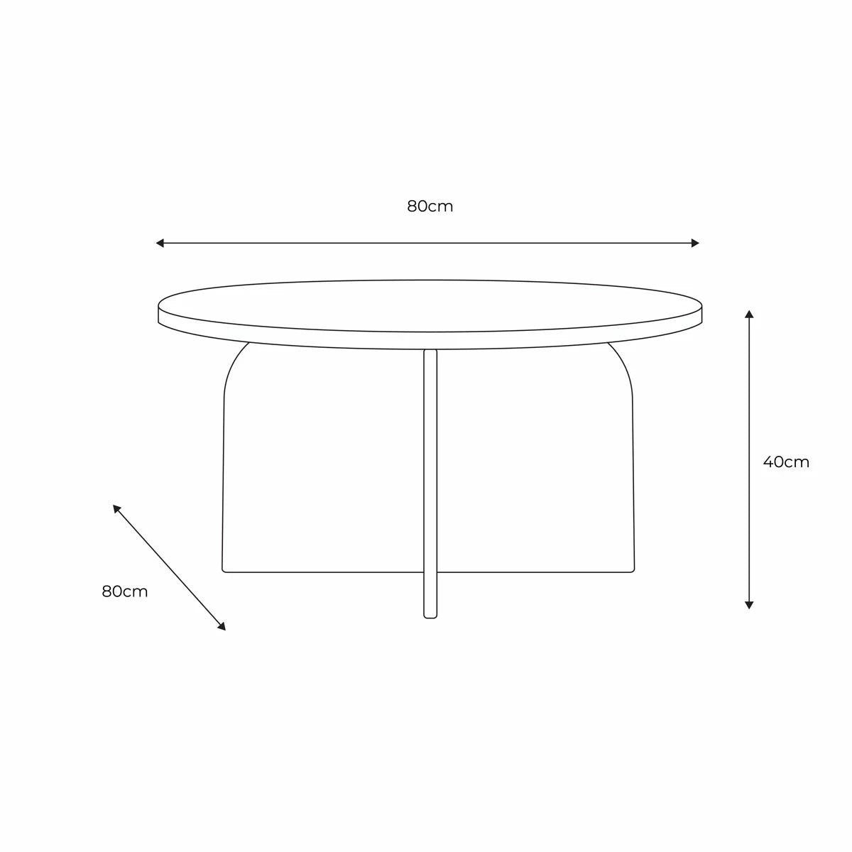 Gallery Amalfi Black Marble Coffee Table