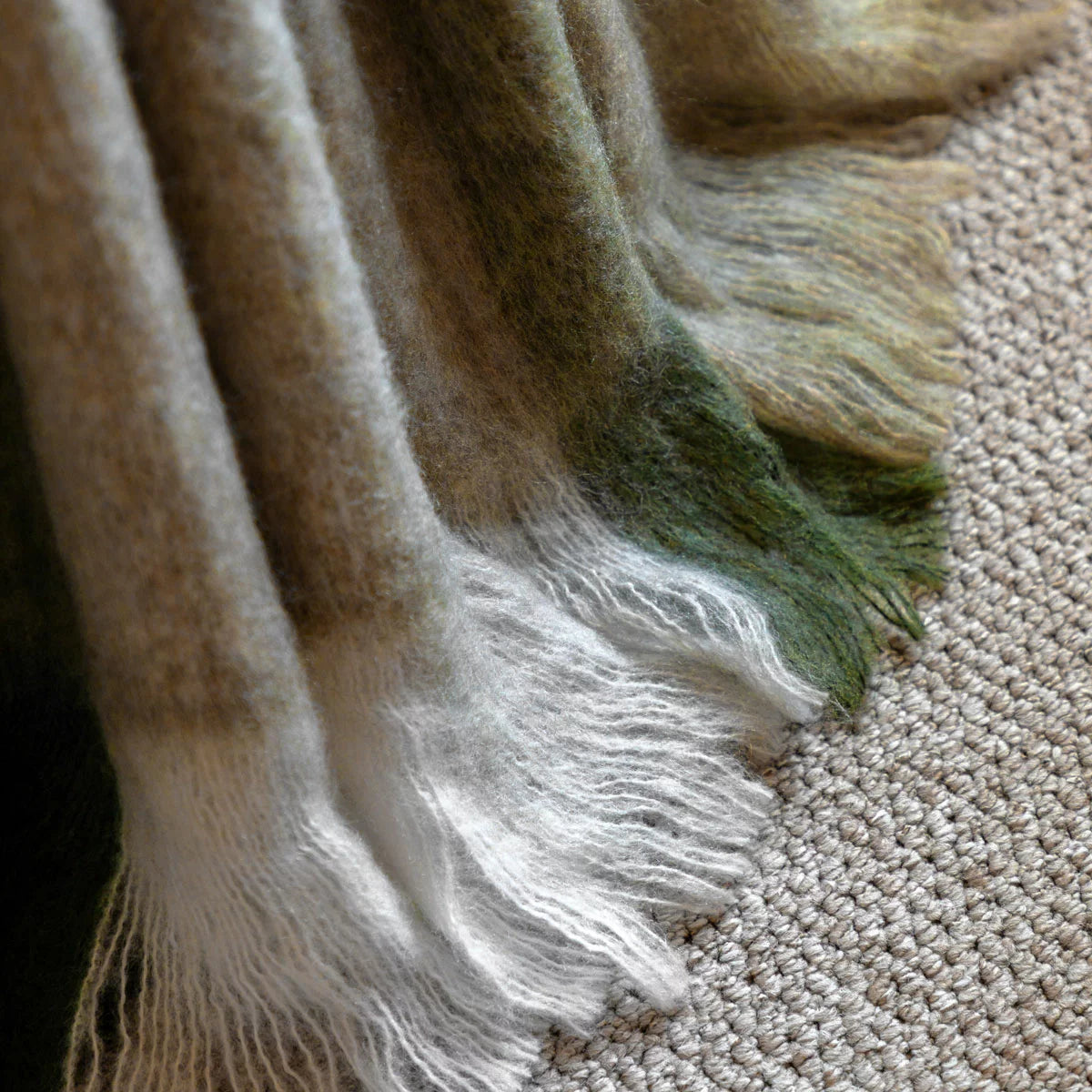 Gallery Heritage Check Faux Mohair Throw, 130 x 170 cm