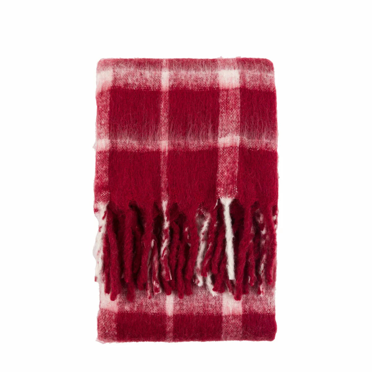 Gallery Heritage Check Faux Mohair Throw, 130 x 170 cm
